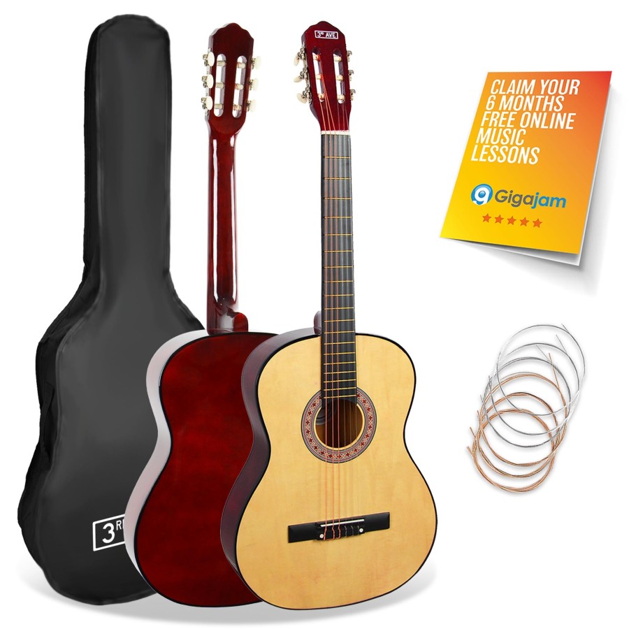 Click to view product details and reviews for 3rd Avenue 3 4 Size Classical Guitar Pack Natural.