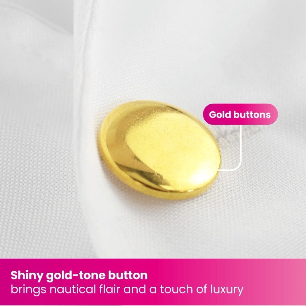 Adults Sailor Captain Costume | 2 Pcs | Jacket & Trousers