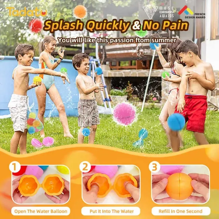 Reusable Silicone Water Balloons – Eco Splash Balls for Summer Fun