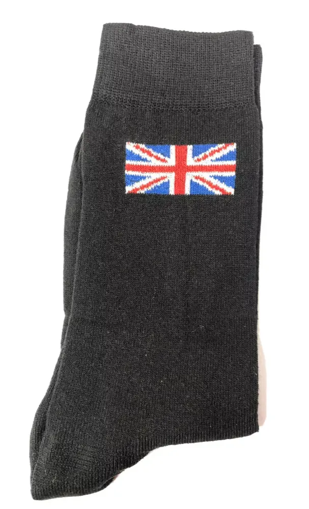 Mens Union Jack Socks 6 Pack Cotton Blend Dress Everyday UK Size 6-11