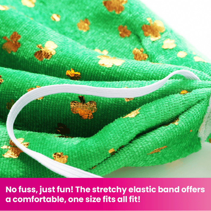 Giant Green Bowtie with Shamrock Detail