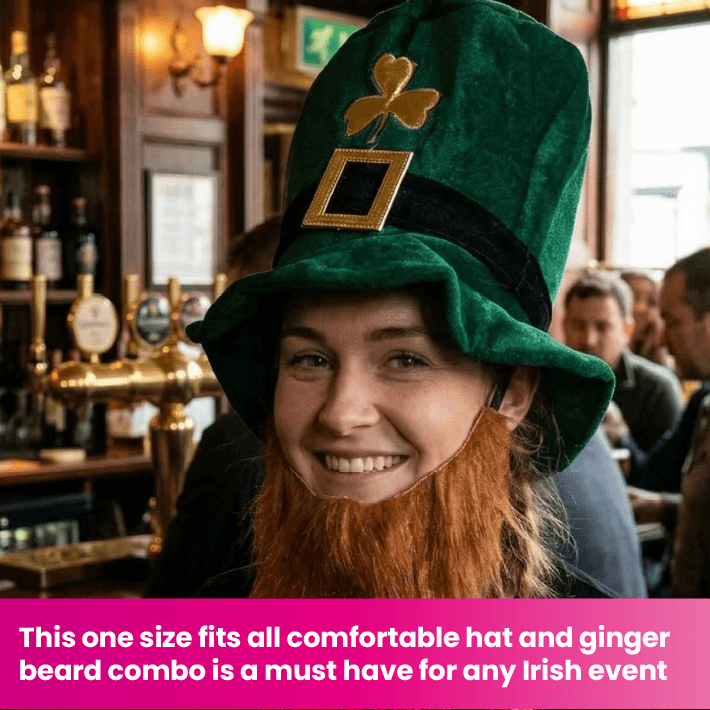 Irish Leprechaun Hat with Beard