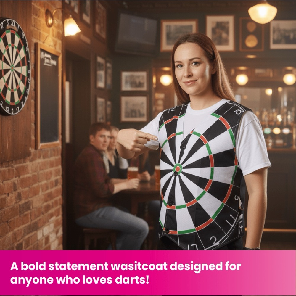 Mens Dartboard Waistcoat
