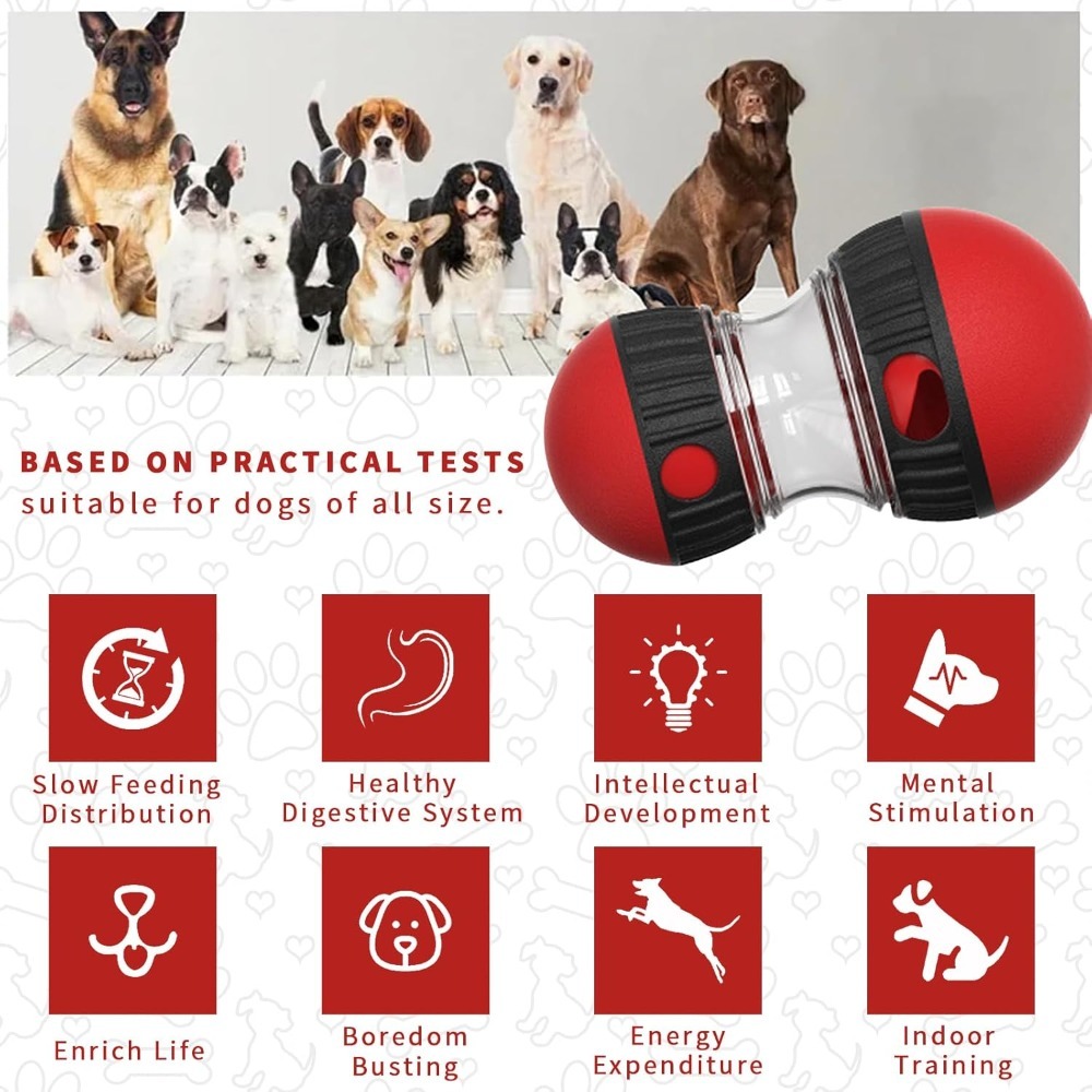 Interactive Dog Puzzle Feeder Toy - Adjustable Slow Treat Dispenser Toy