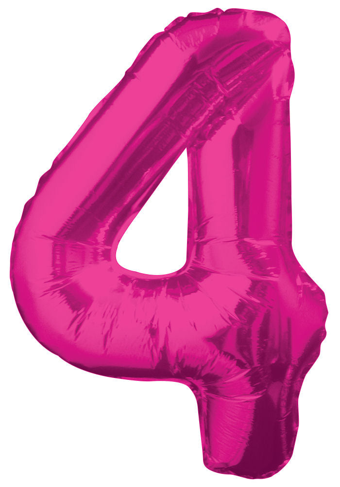 Click to view product details and reviews for 4 Pink 34 Numeral Balloon.