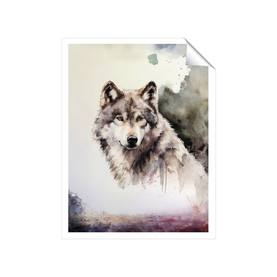 Click to view product details and reviews for Loyal Wolf Watercolour Art Prints 8 X 10 No Frame.