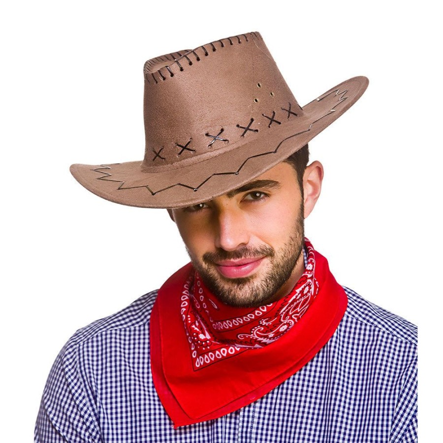 Click to view product details and reviews for Red And White Cowboy Bandana With Paisley Design.
