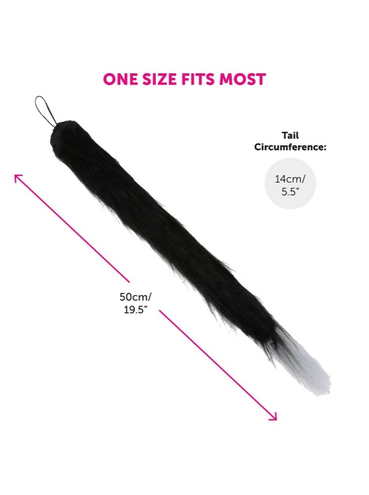 Kids Rebel Girl Costume Set | 4 Pcs | Plait Wig, Cat Ears, Thin Tail & Lantern