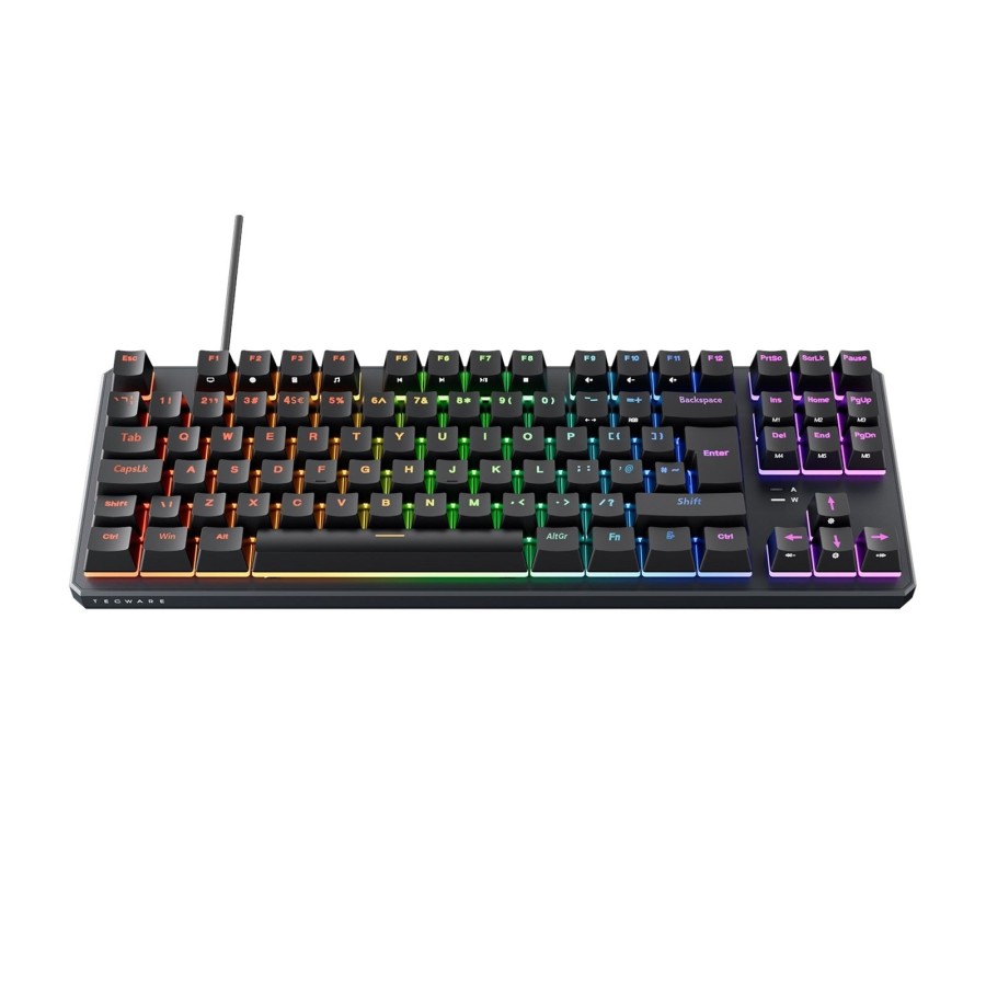 Click to view product details and reviews for Tecware Phantom 80 Tkl Rgb Mechanical Gaming Keyboard With Wraith Red Switches Black.