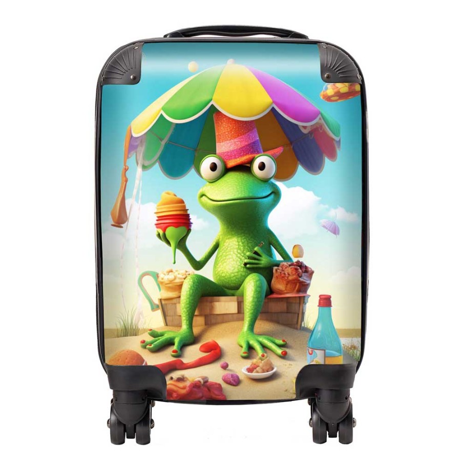 Click to view product details and reviews for Frog On A Beach Holiday Suitcase Mini Cabin.