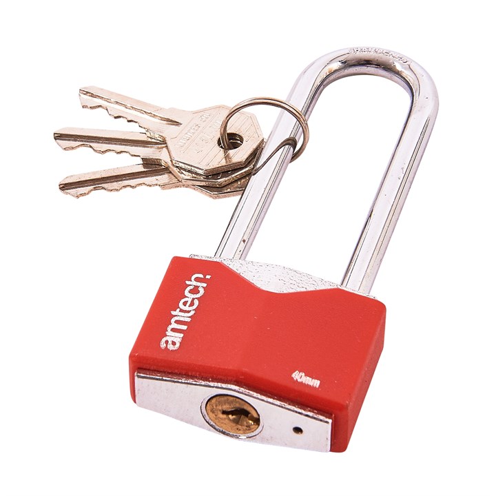 Click to view product details and reviews for 40mm Long Shackle Rhombic Chrome Plated Iron Padlock.