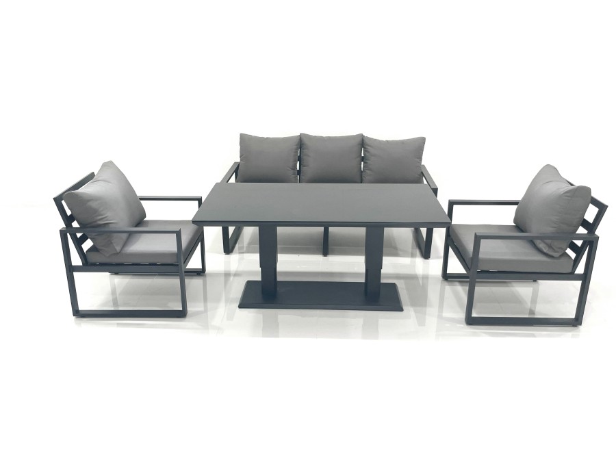 Click to view product details and reviews for Fimous Outdoor Aluminium Garden Furniture Set With Adjustable Rising Lifting Dining Table 3 Seater Sofa 2 Chair Dark Grey. Click to view product details and reviews for Fimous Outdoor Aluminium Garden Furniture Set With Adjustable Rising Lifting Dining Table 3 Seater Sofa 2 Chair Dark Grey.