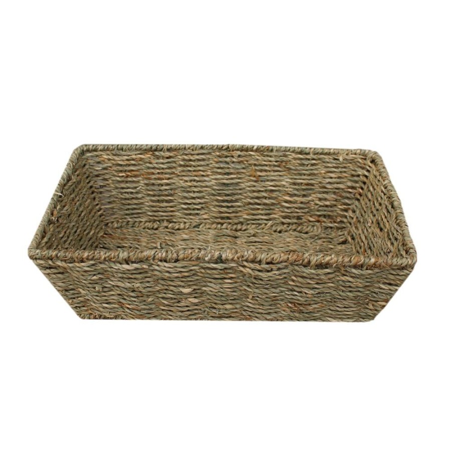 Red Hamper Tapered Edge Seagrass Tray - Small