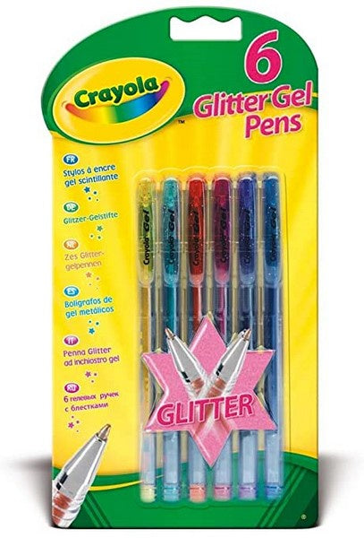 Crayola Glitter Gel Pens (pack of 6)