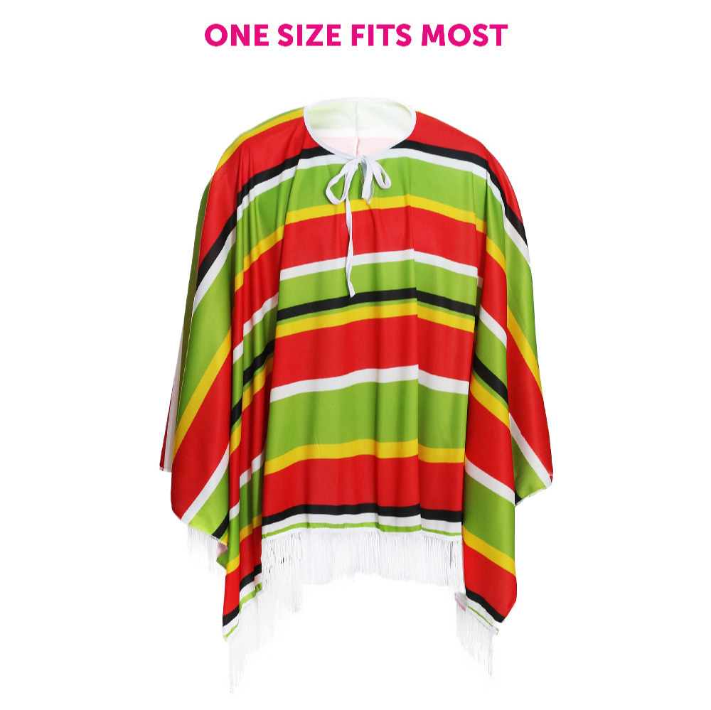 Childs Multicolour Mexican Poncho