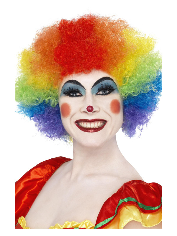 Click to view product details and reviews for Crazy Clown Wig Rainbow 120g For Fancy Dress.