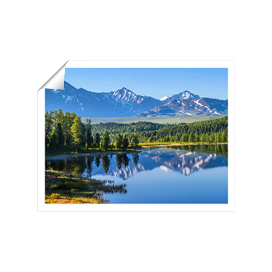 Click to view product details and reviews for Summer Mountain Lake Art Prints 8 X 10 No Frame.