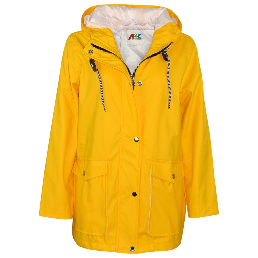 Click to view product details and reviews for Pu Raincoat Jacket Windbreaker Waterproof Parka Hooded Girls Boys Age 5 13 Years 5 6 Years Yellow.