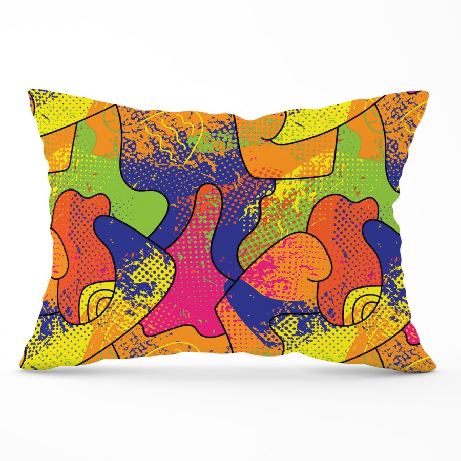 Warren Reed Bright Abstract Pattern Cushions - 33Cm X 48Cm