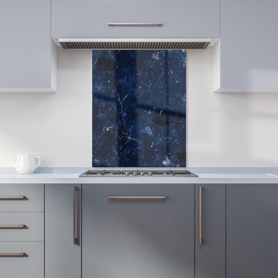 Click to view product details and reviews for Ocean Blue Quartz Effect Kitchen Splashback W600mm X H750mm.