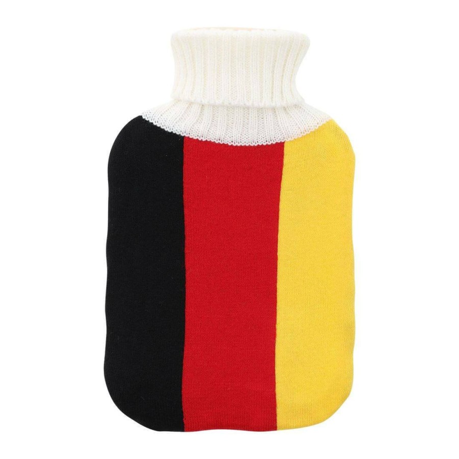 Click to view product details and reviews for Hot Water Bottle Large Soft Knit Cover National Flag Colours Germany.