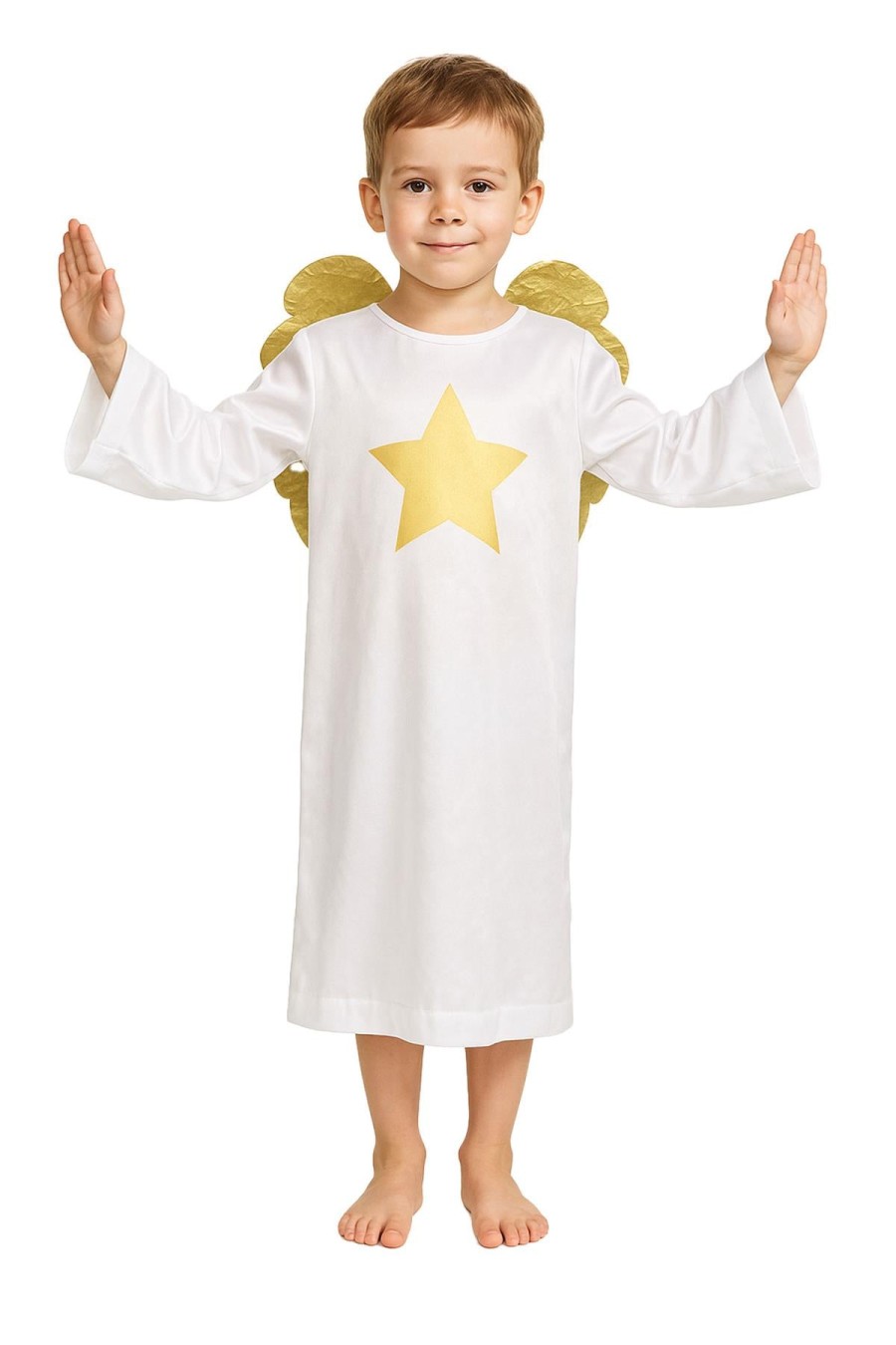 Click to view product details and reviews for Kids Boys Xmas Nativity Angel Outfit School Play Angel Fancy Dress All In One 6 8 Years White.