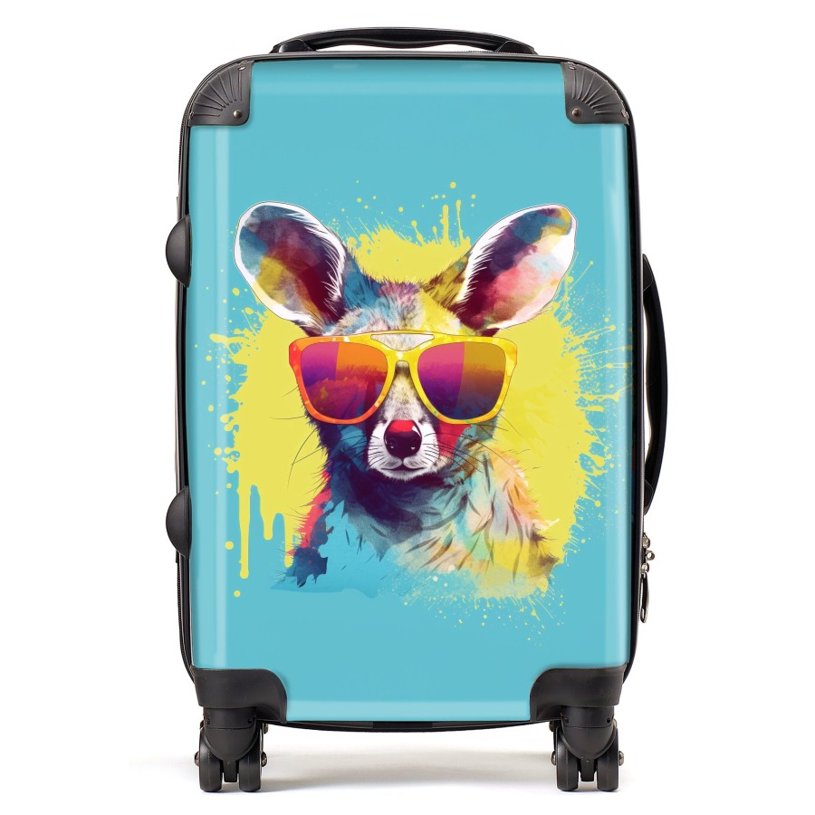 Click to view product details and reviews for Splashart Wallaby In Glasses Suitcase Cabin.