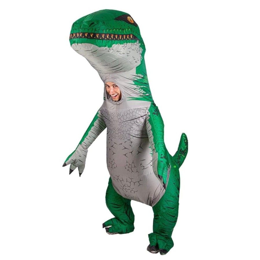 Click to view product details and reviews for Inflatable Carry Me Costumes Inflatable Dinosaur Green Fn 8656.