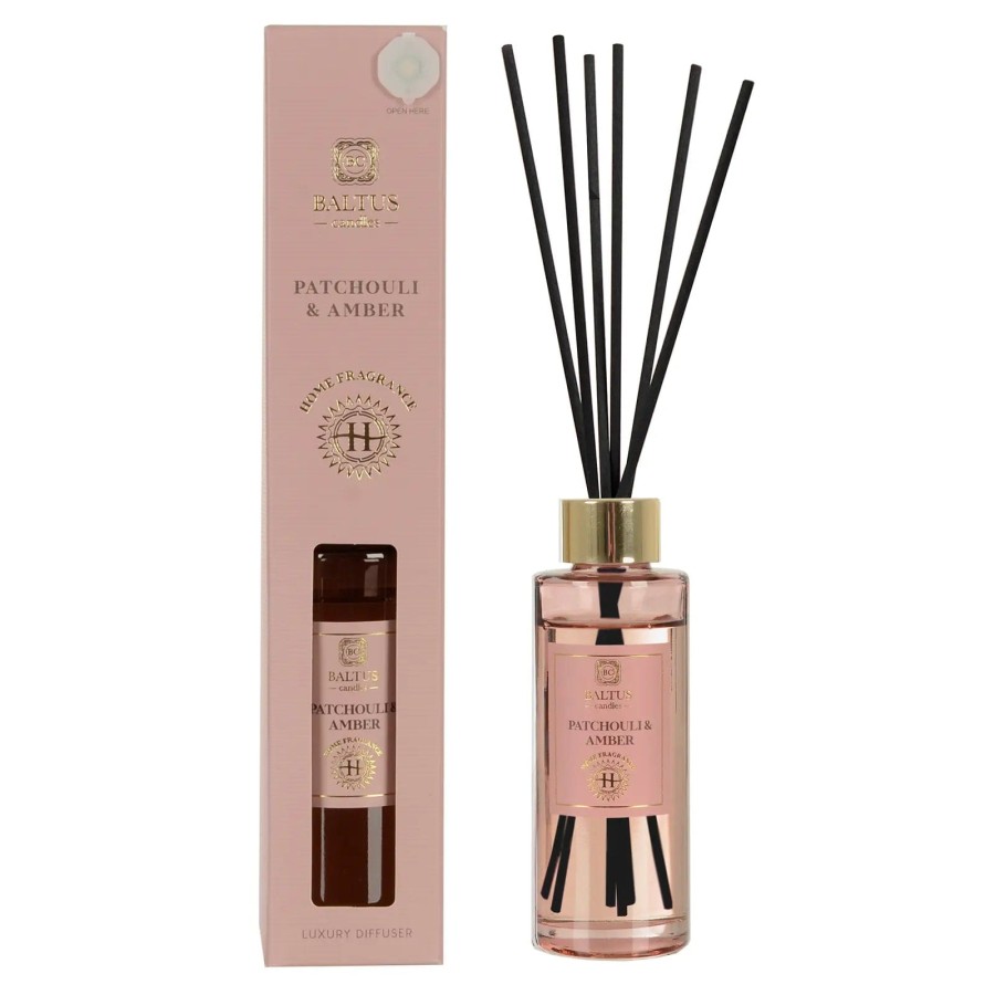 Click to view product details and reviews for Luxury Scented Reed Diffuser Home Fragrance Slim Glass Jar 90ml Patchouli Amber.