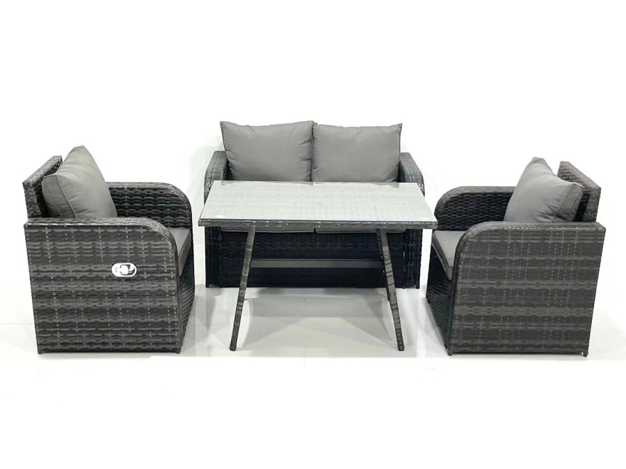 Click to view product details and reviews for Fimous Outdoor Garden Furniture Set Rattan Sofa Dining Table Set With Reclining Chair Dark Grey Mixed. Click to view product details and reviews for Fimous Outdoor Garden Furniture Set Rattan Sofa Dining Table Set With Reclining Chair Dark Grey Mixed.