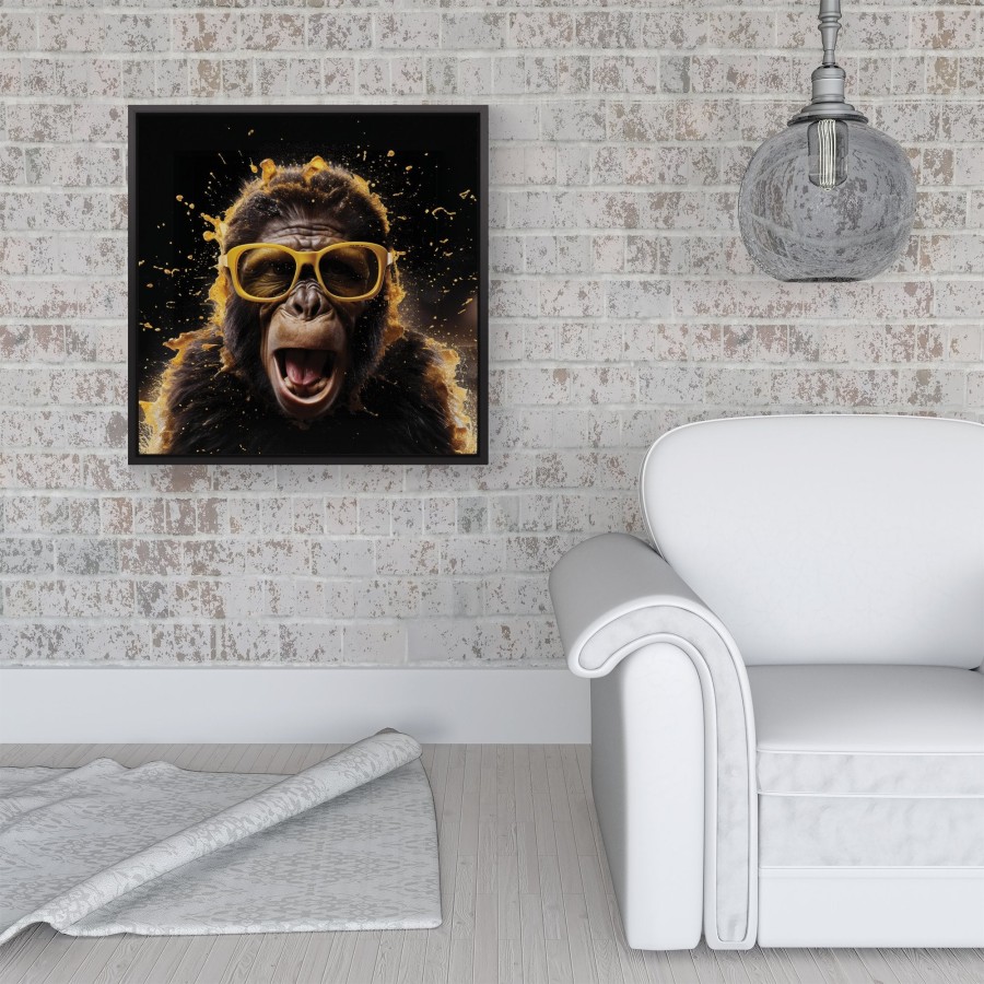 Click to view product details and reviews for Splashart Monkey Face With Yellow Glasses Framed Canvas 16 X 16 Black. Click to view product details and reviews for Splashart Monkey Face With Yellow Glasses Framed Canvas 16 X 16 Black.