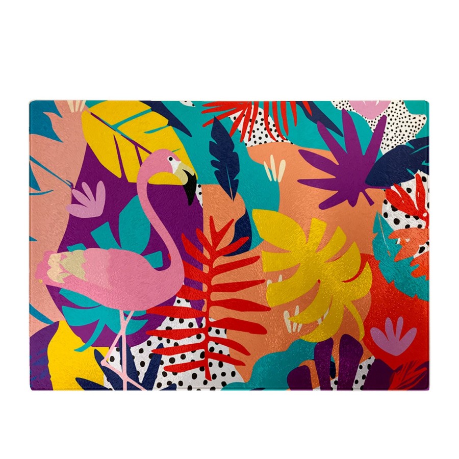 Click to view product details and reviews for Tropical Flamingoes Glass Chopping Board. Click to view product details and reviews for Tropical Flamingoes Glass Chopping Board.