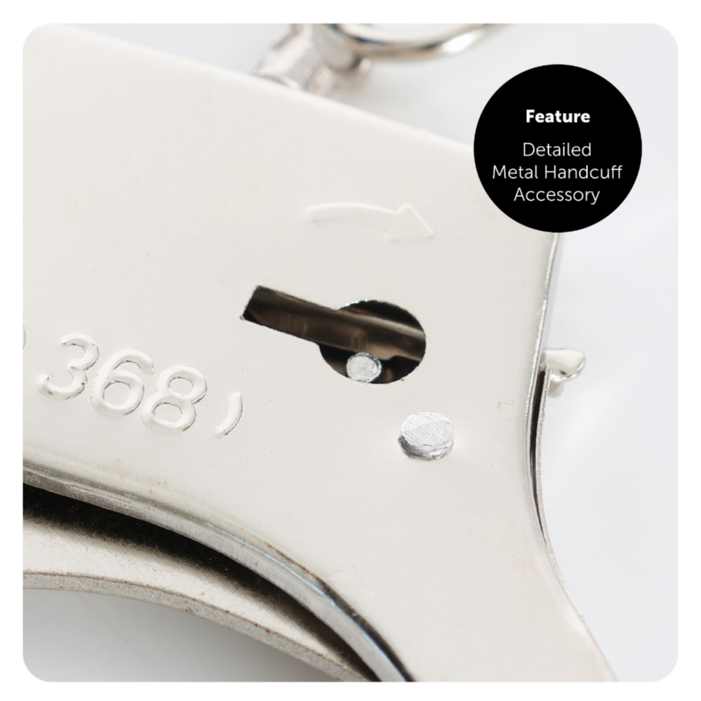 Mens Orange Prisoner Costume with Handcuffs