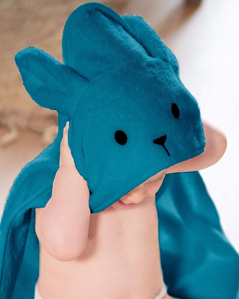 Petrol Blue Baby Towel