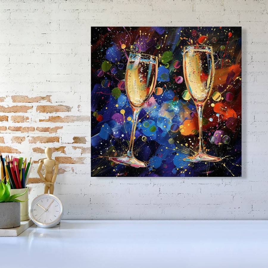 Click to view product details and reviews for Splashart Champagne Flutes Canvas Medium 16 X 16. Click to view product details and reviews for Splashart Champagne Flutes Canvas Medium 16 X 16.