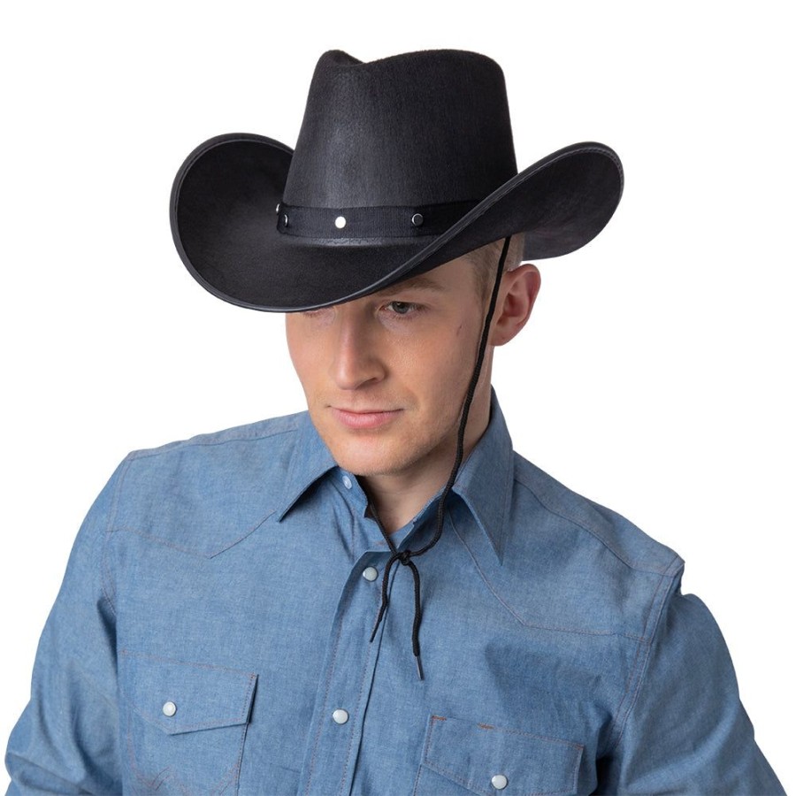 Click to view product details and reviews for Adults Black Texan Cowboy Fancy Dress Hats.