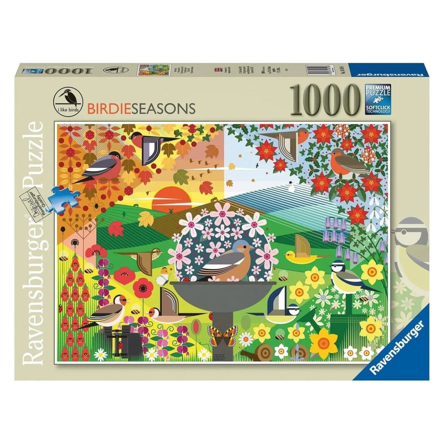 Ravensburger Birdie Seasons Illustration Jigsaw Puzzle 1000 Pieces