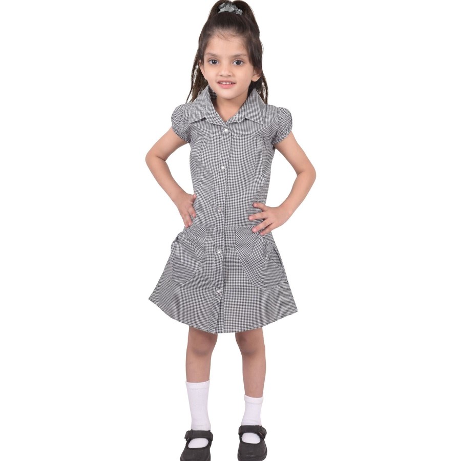 Click to view product details and reviews for Girls Uniform School Dress Gingham Check Printed Dress With Matching Scrunchies 5 6 Years Black. Click to view product details and reviews for Girls Uniform School Dress Gingham Check Printed Dress With Matching Scrunchies 5 6 Years Black.