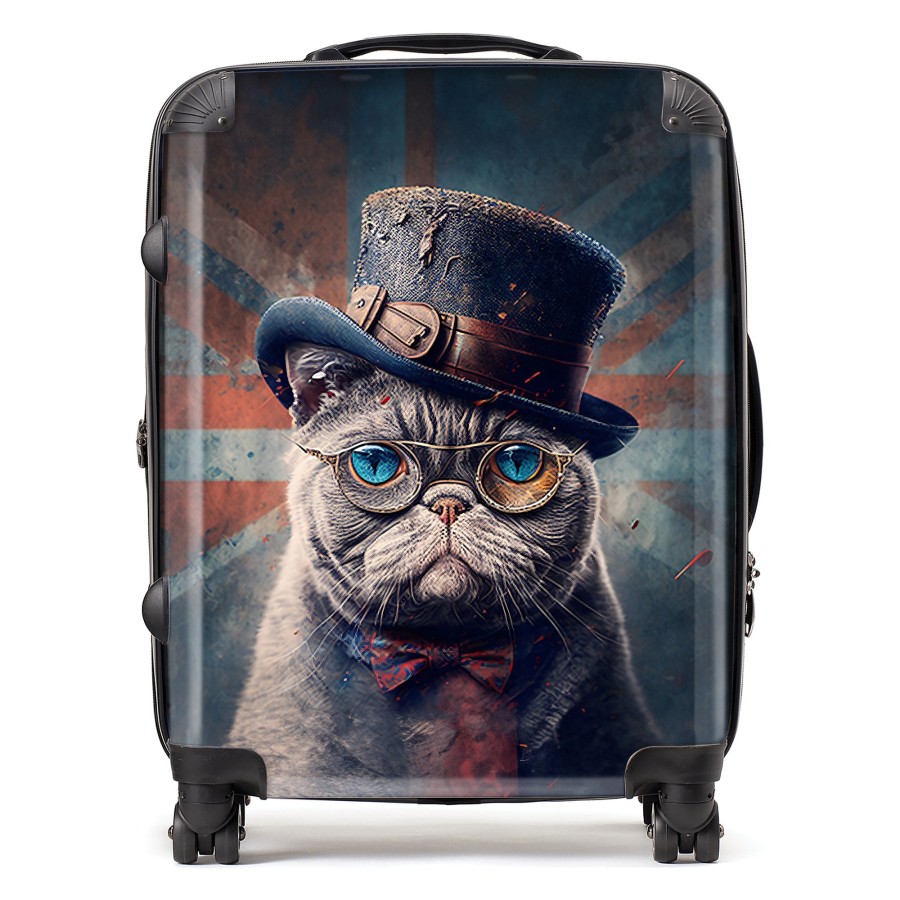 Warren Reed British Shorthair Cat Splashart Suitcase - Large