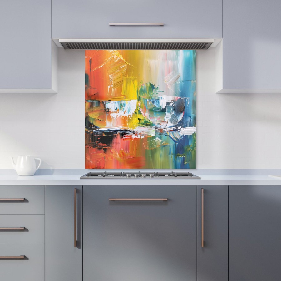 Click to view product details and reviews for Impressionists Palette Colorful Abstraction Kitchen Splashback W700mm X H650mm. Click to view product details and reviews for Impressionists Palette Colorful Abstraction Kitchen Splashback W700mm X H650mm.