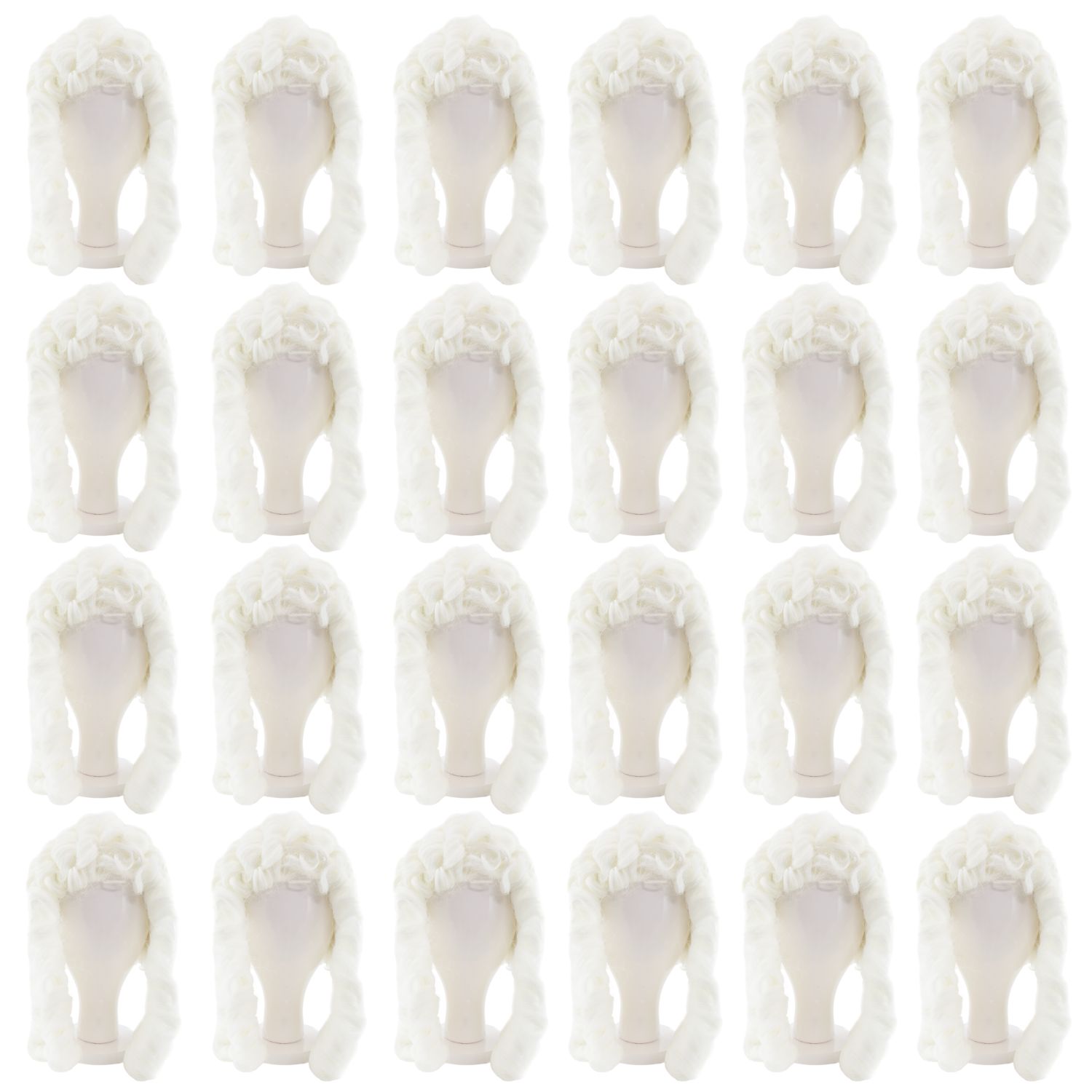 Click to view product details and reviews for Adults Judge Wig White Pack Of 24.