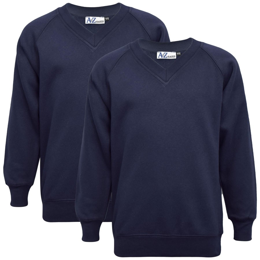 Click to view product details and reviews for Girls Boys Scouts School Uniform 2 Pack V Neck Jumper Long Sleeves Sweatshirt 9 10 Years Black.