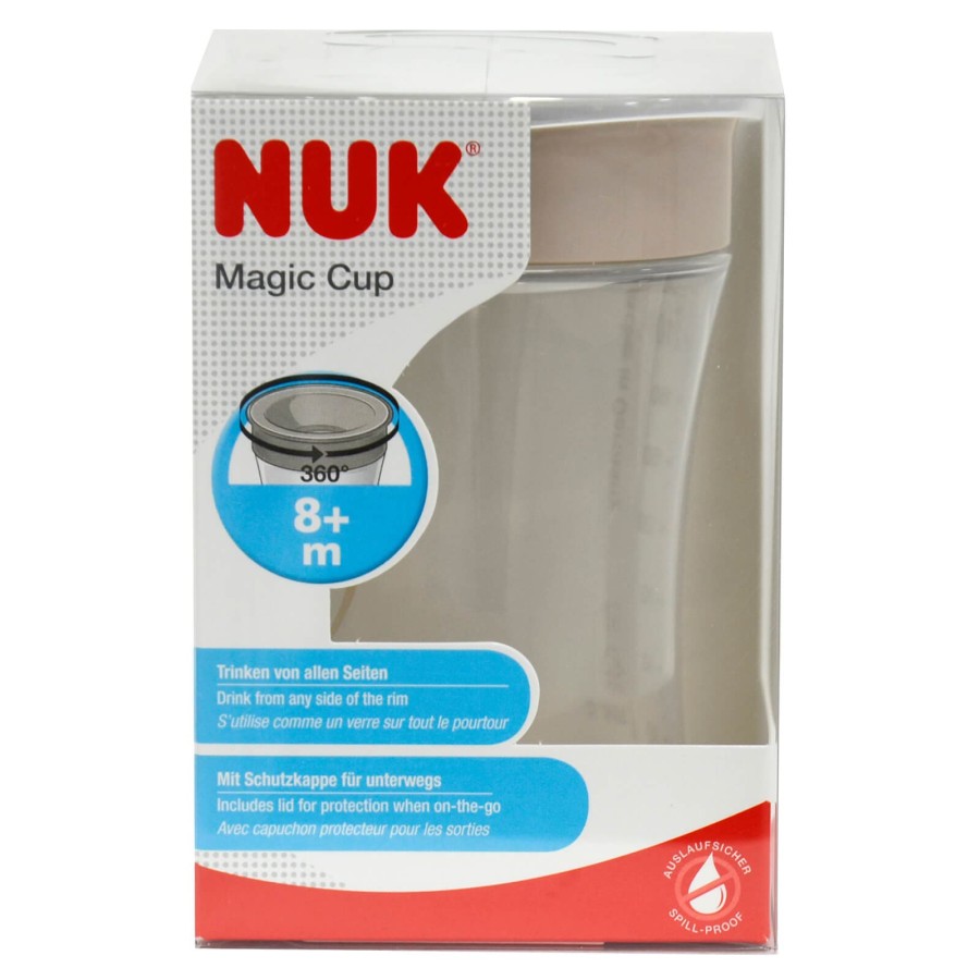 Click to view product details and reviews for Nuk Magic Cup 230ml Spillproof Lid Drinking Rim Air Vent Plain.