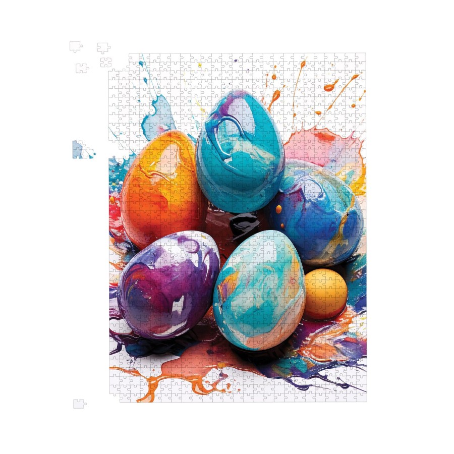 Click to view product details and reviews for Watercolor Easter Eggs Jigsaw Puzzle 1000 Piece.