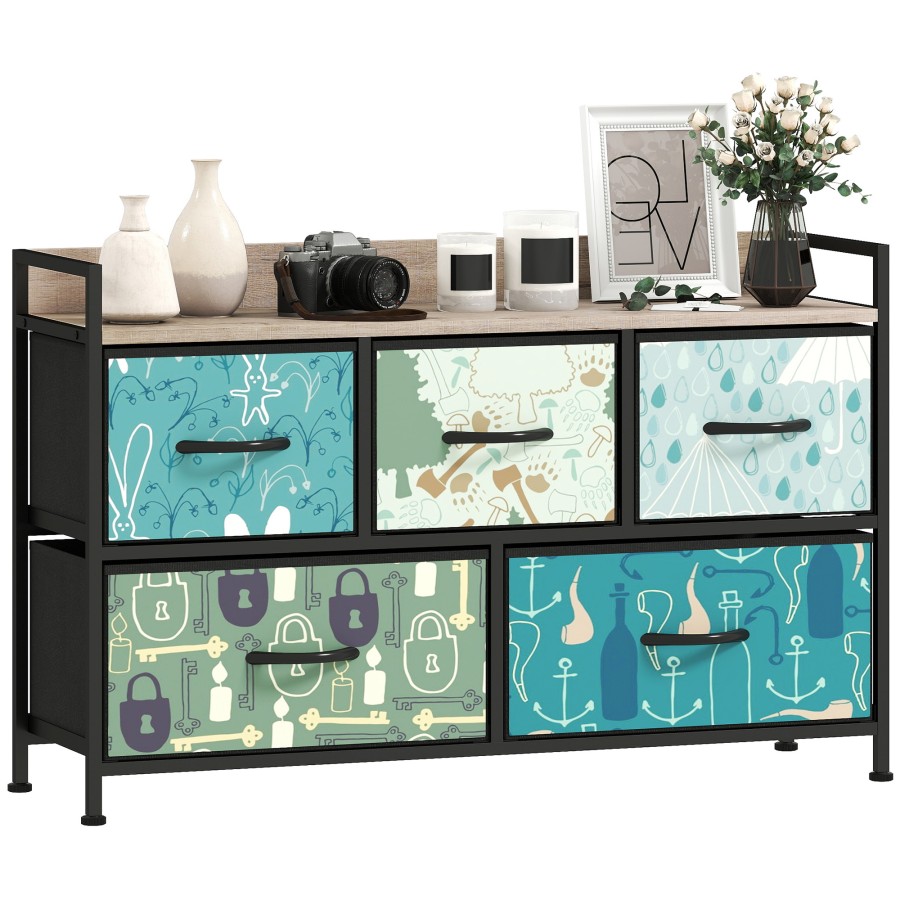 Click to view product details and reviews for Homcom Bedroom Chest Of Drawers Fabric Dresser With 5 Drawers Open Shelf And Steel Frame For Living Room Hallway Blue. Click to view product details and reviews for Homcom Bedroom Chest Of Drawers Fabric Dresser With 5 Drawers Open Shelf And Steel Frame For Living Room Hallway Blue.