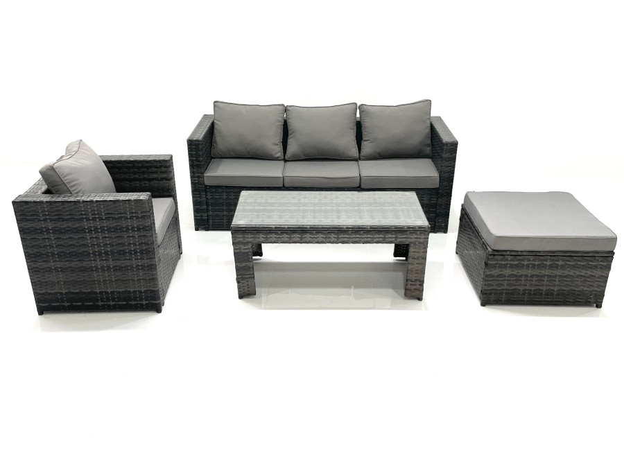 Click to view product details and reviews for Fimous Rattan Garden Furniture Set Outdoor Lounger Sofa With Coffee Table Armchair Big Footstool Dark Grey Mixed. Click to view product details and reviews for Fimous Rattan Garden Furniture Set Outdoor Lounger Sofa With Coffee Table Armchair Big Footstool Dark Grey Mixed.