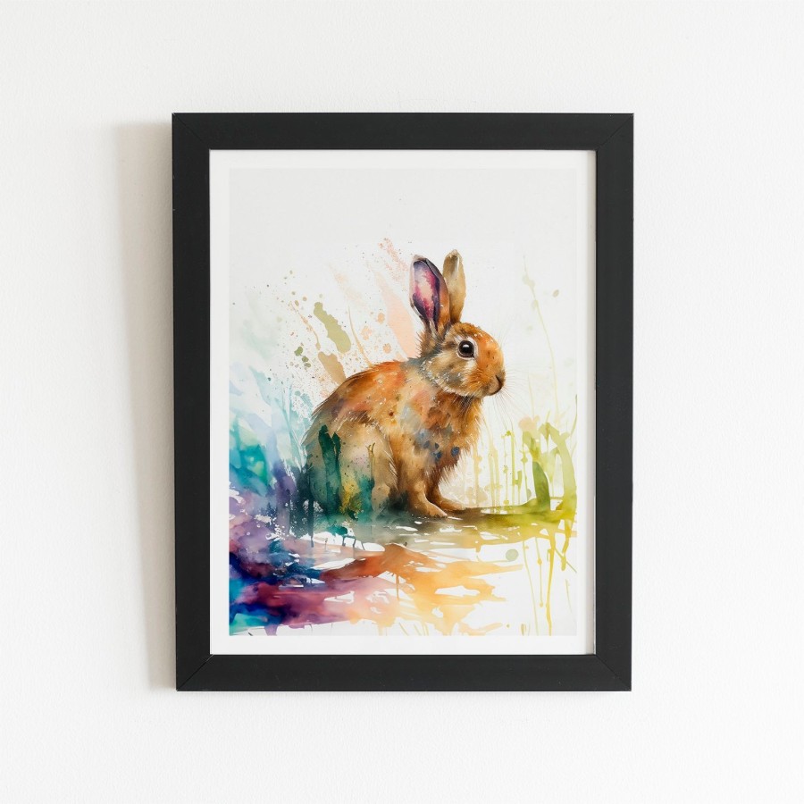 Click to view product details and reviews for Rabbit Splash Watercolour Art Prints 8 X 10 Black Frame.