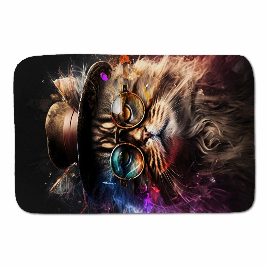 Click to view product details and reviews for Siberian Cat With Glasses Splashart Sherpa Blanket.