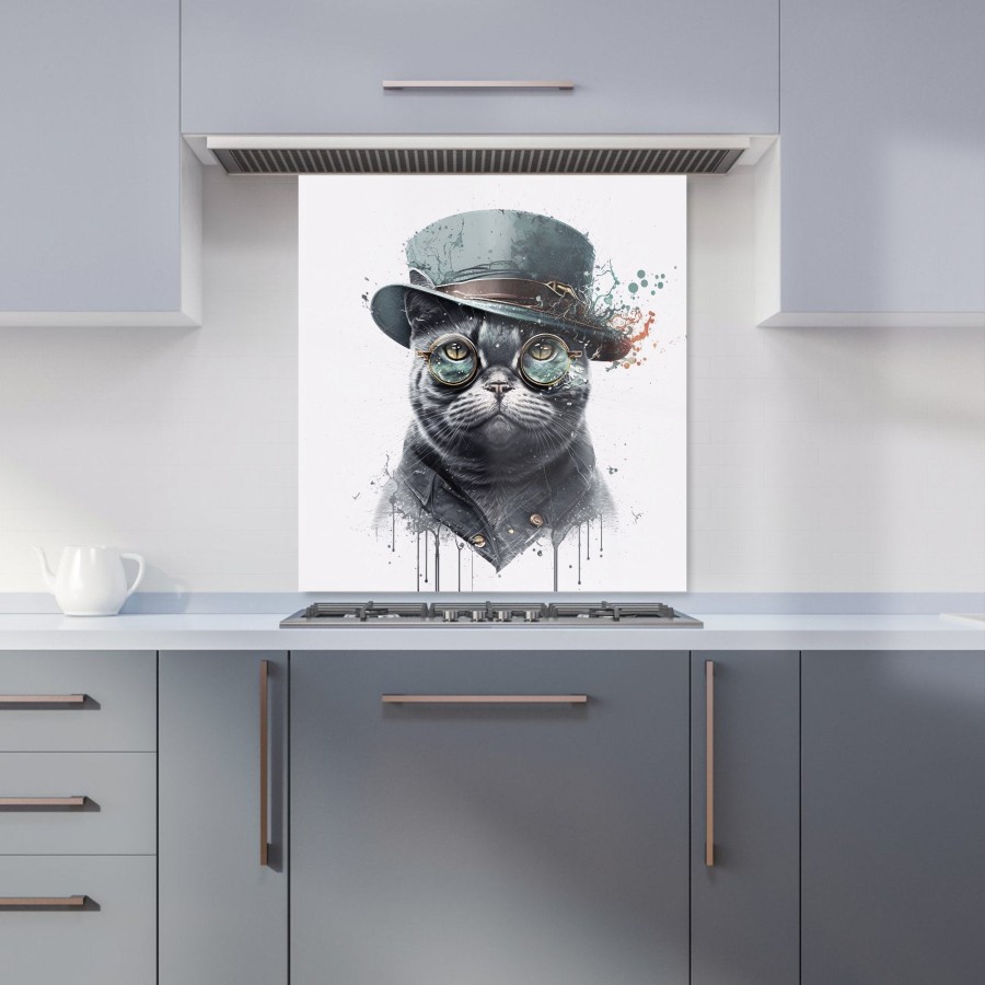 Click to view product details and reviews for British Shorthair Cat Splashart Kitchen Splashback W700mm X H750mm.