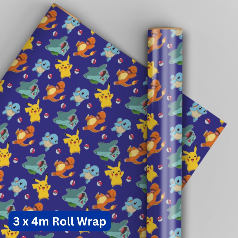 Click to view product details and reviews for Pokemon 4m Roll Wrapping Paper 3 Pack Bundle.